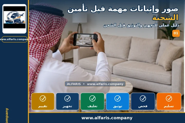 صور وإثباتات تأمين الشحنة — المعاينة