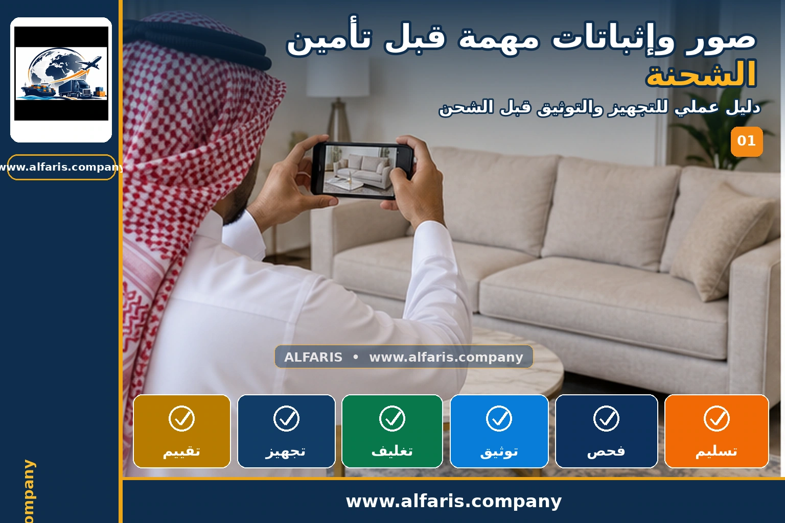 صور وإثباتات تأمين الشحنة — المعاينة والتخطيط صور وإثباتات تأمين الشحنة — المعاينة والتخطيط