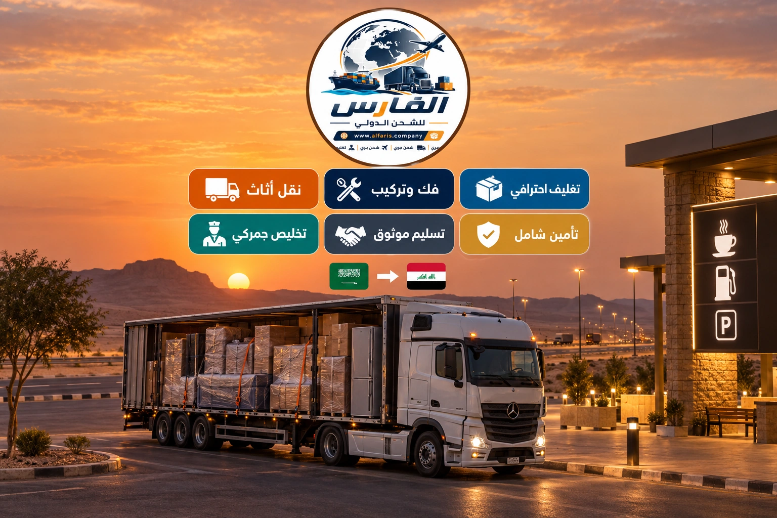 تسليم الشحنة في العراق بعد الشحن من الدمام