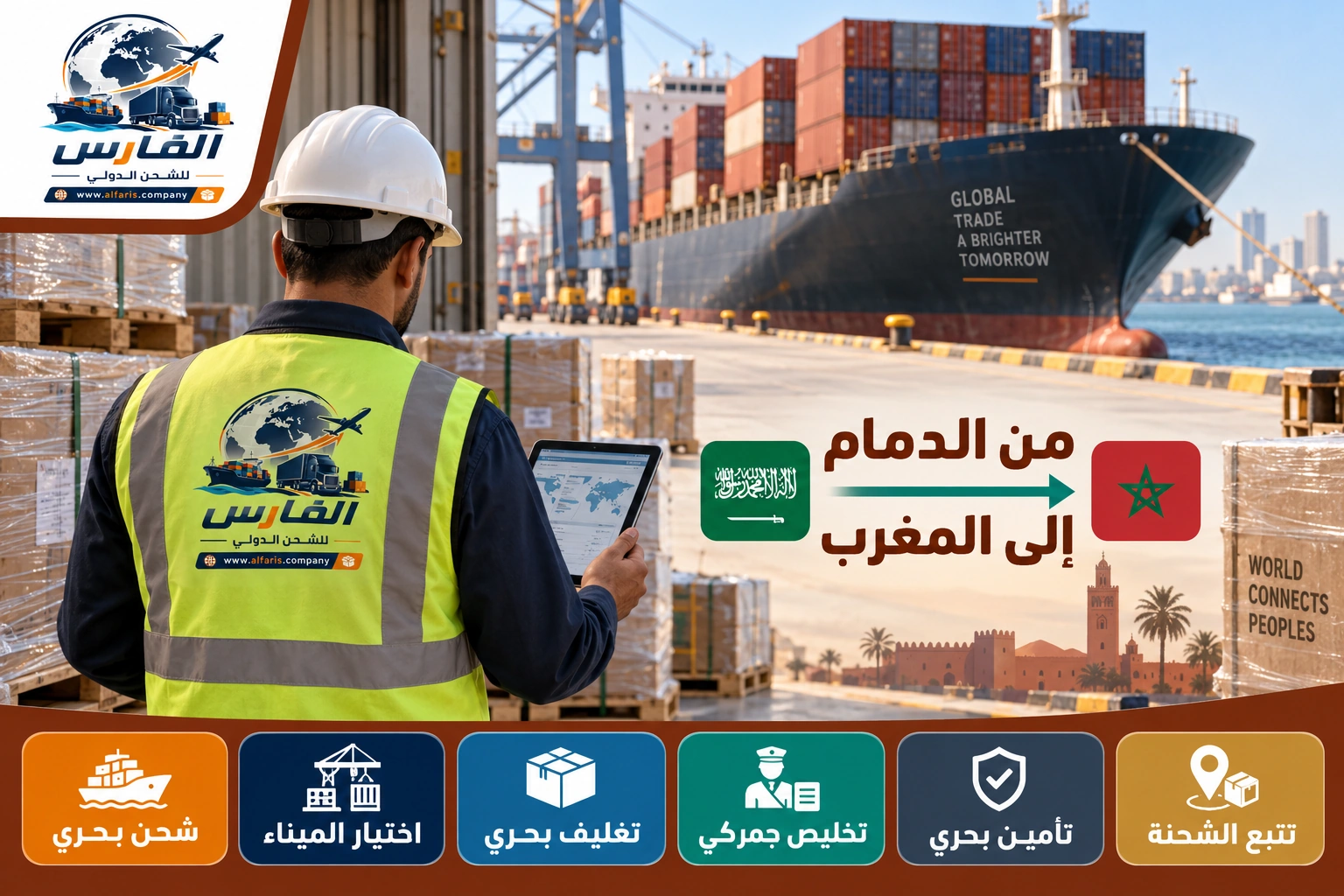 dammam morocco sea freight 01