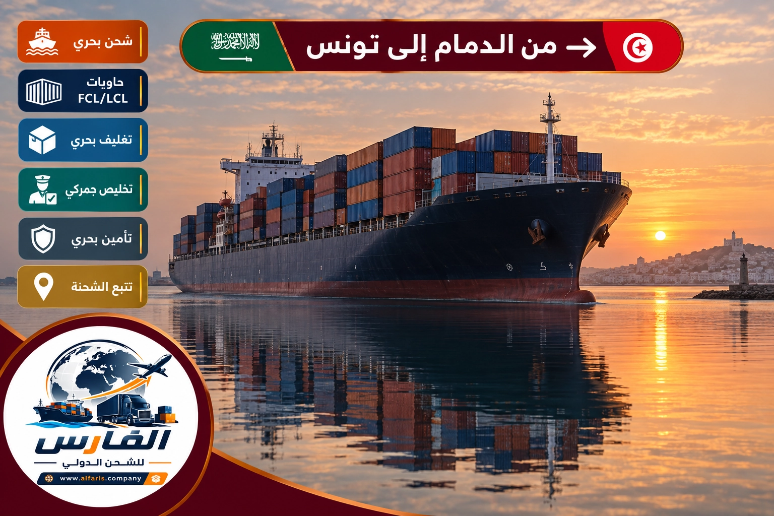 dammam tunisia sea freight 03 LATEST