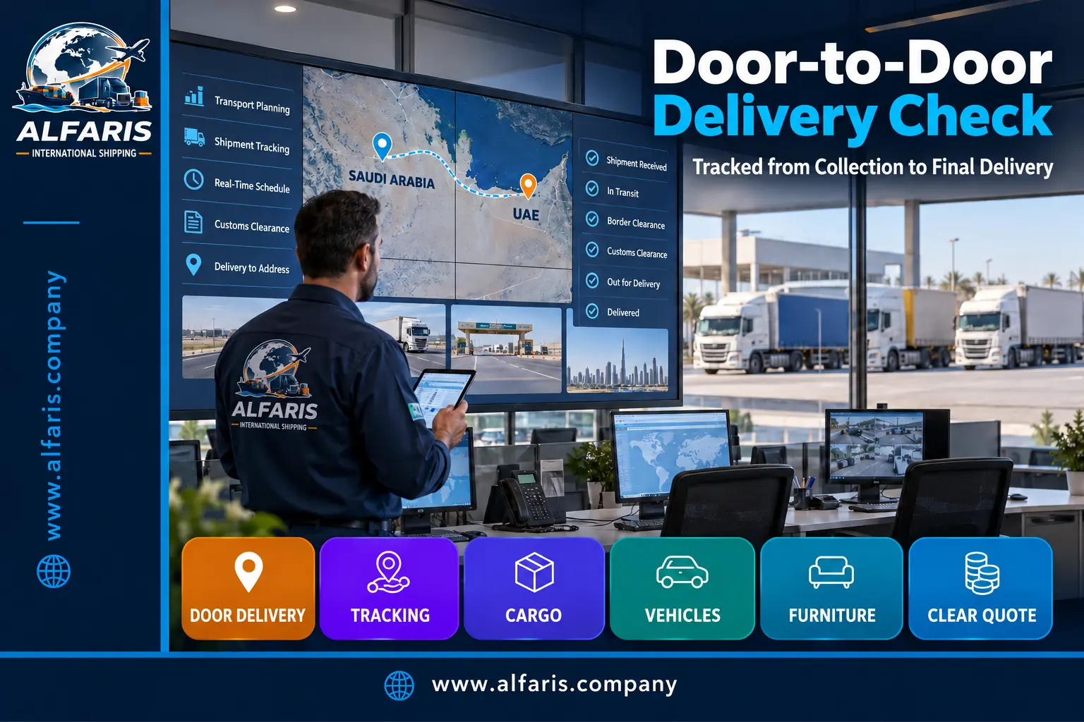 Matching and receiving furniture after shipping from Saudi Arabia to the UAE Matching and receiving furniture after shipping from Saudi Arabia to the UAE