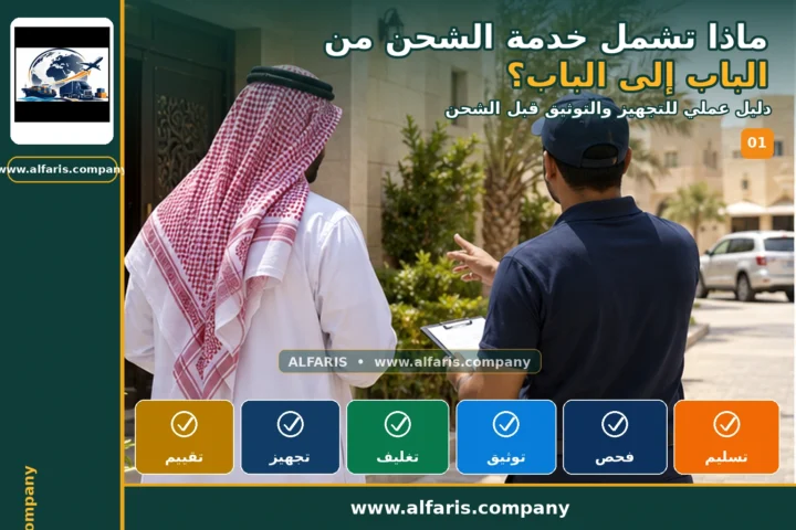 خدمة الشحن من الباب إلى الباب — المعاينة