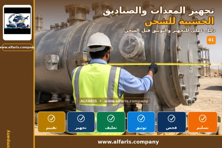 تجهيز المعدات والصناديق الخشبية — المعاينة