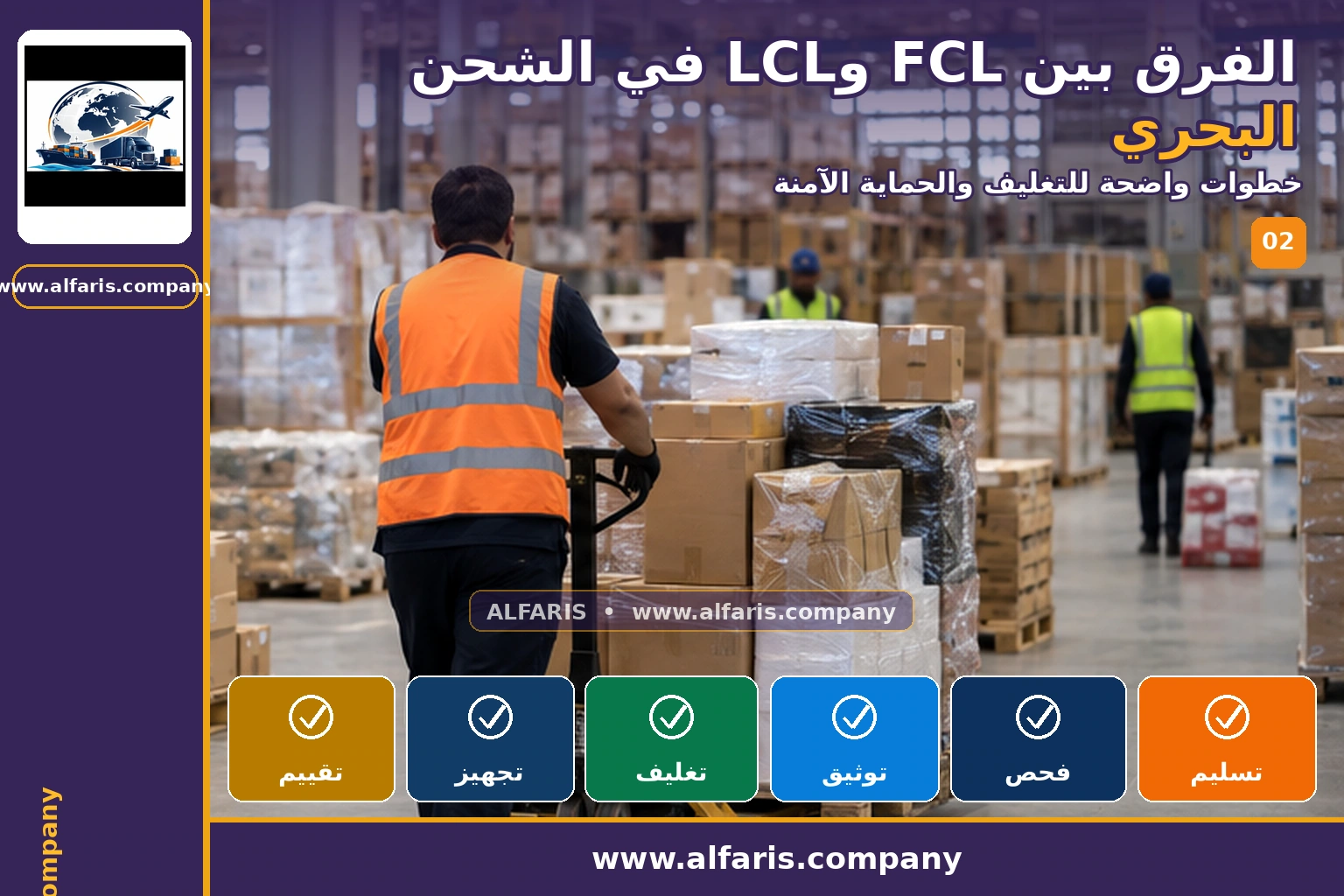 الفرق بين FCL وLCL — التجهيز والتغليف