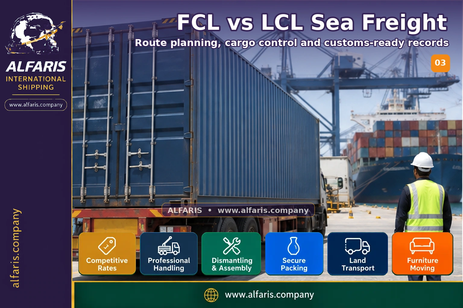 FCL vs LCL sea freight — Inspection and records