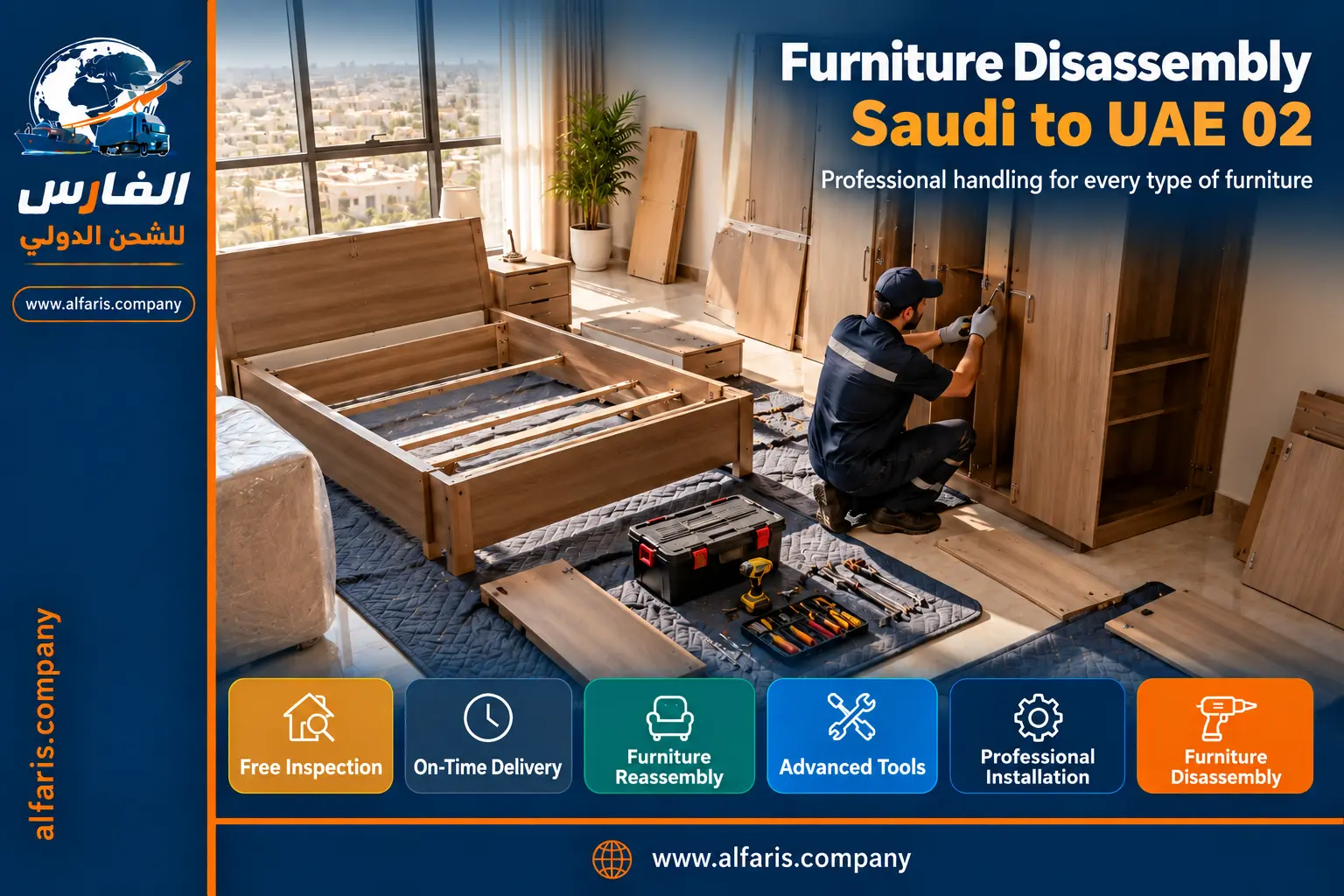 furniture disassembly saudi to uae 02