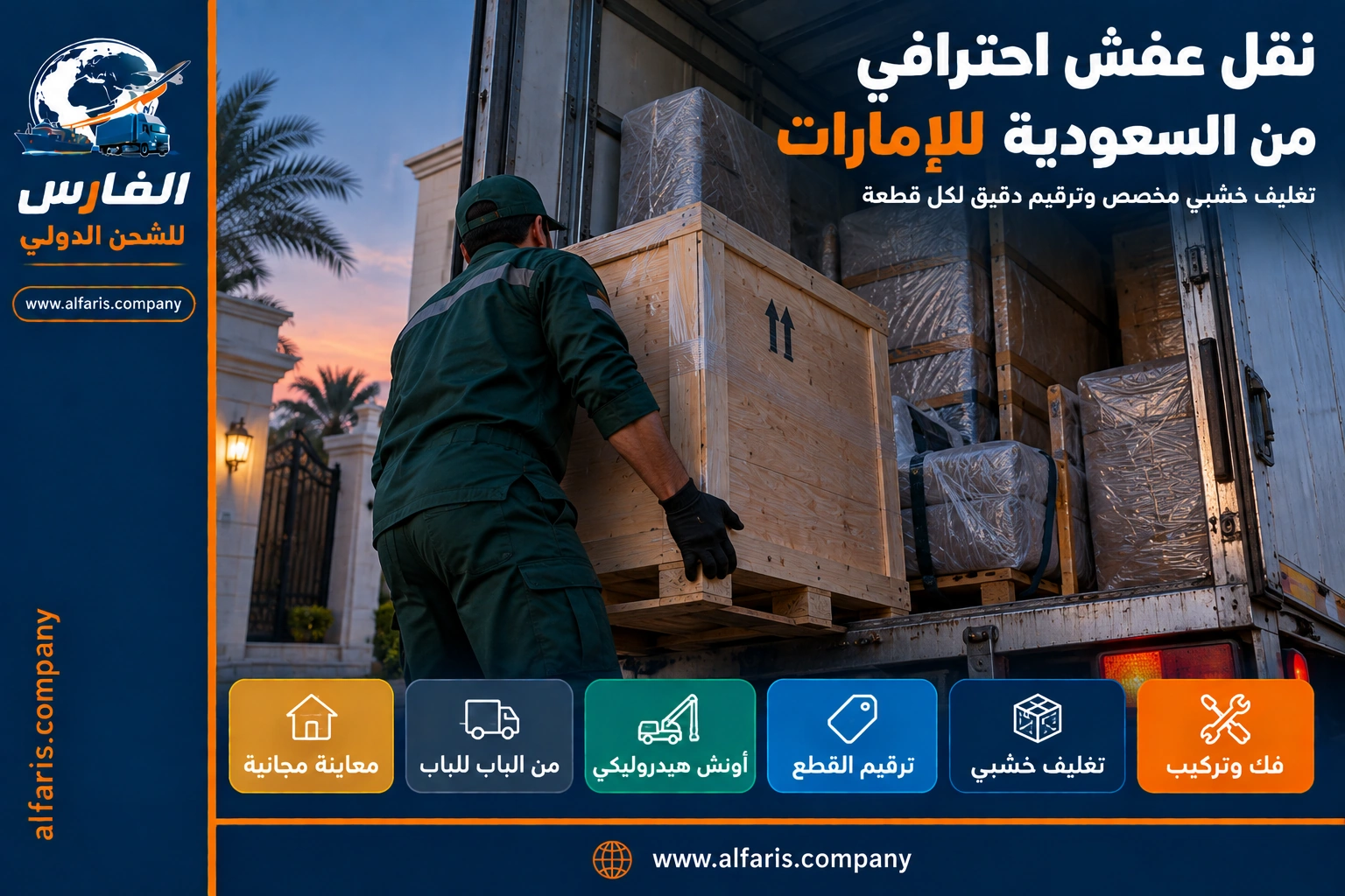 furniture loading saudi to uae 03