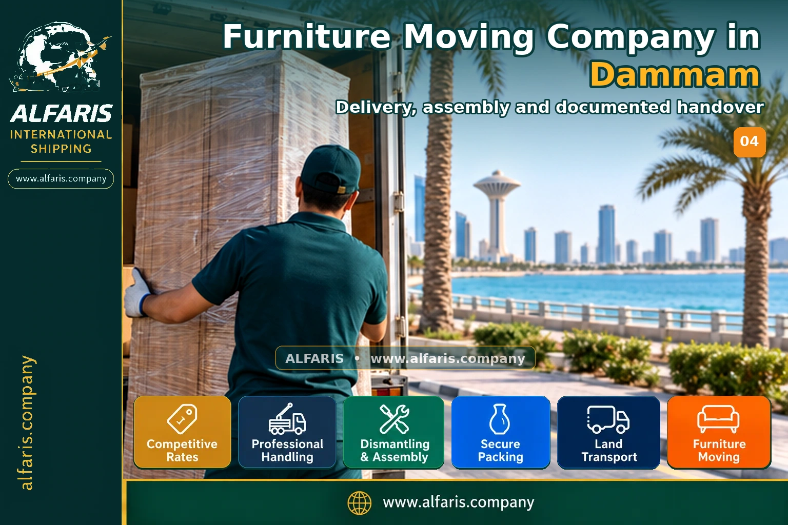 Furniture Moving Company in Dammam — Delivery, assembly and documented handover