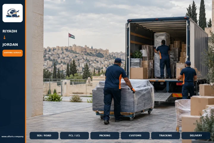 Furniture moving from riyadh to jordan — service overview
