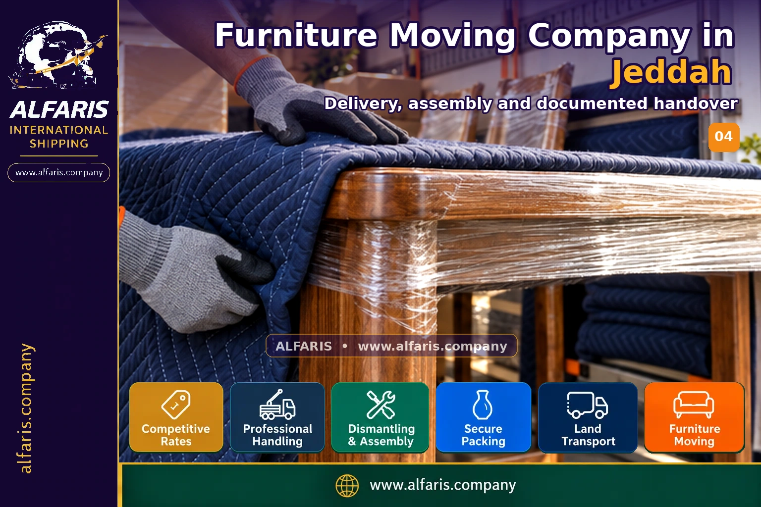 Furniture Moving Company in Jeddah — Delivery, assembly and documented handover