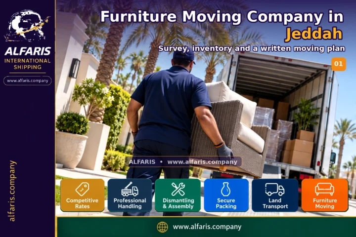 Furniture Moving Company in Jeddah — survey and planning