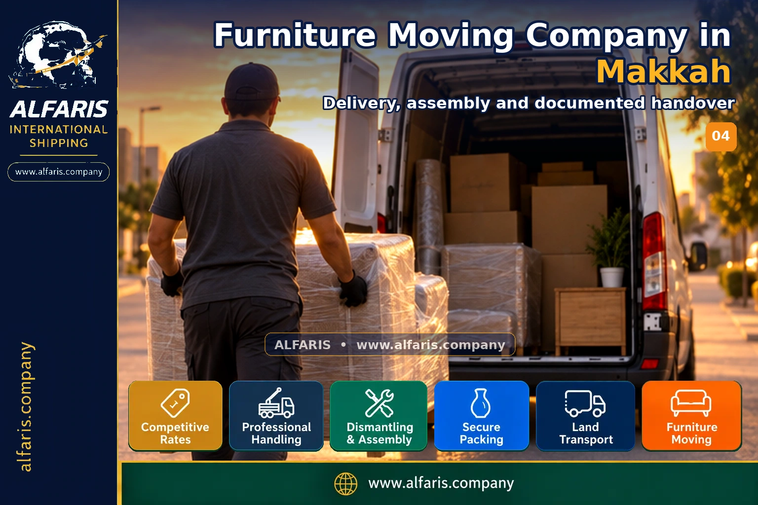 Furniture Moving Company in Makkah — Delivery, assembly and documented handover