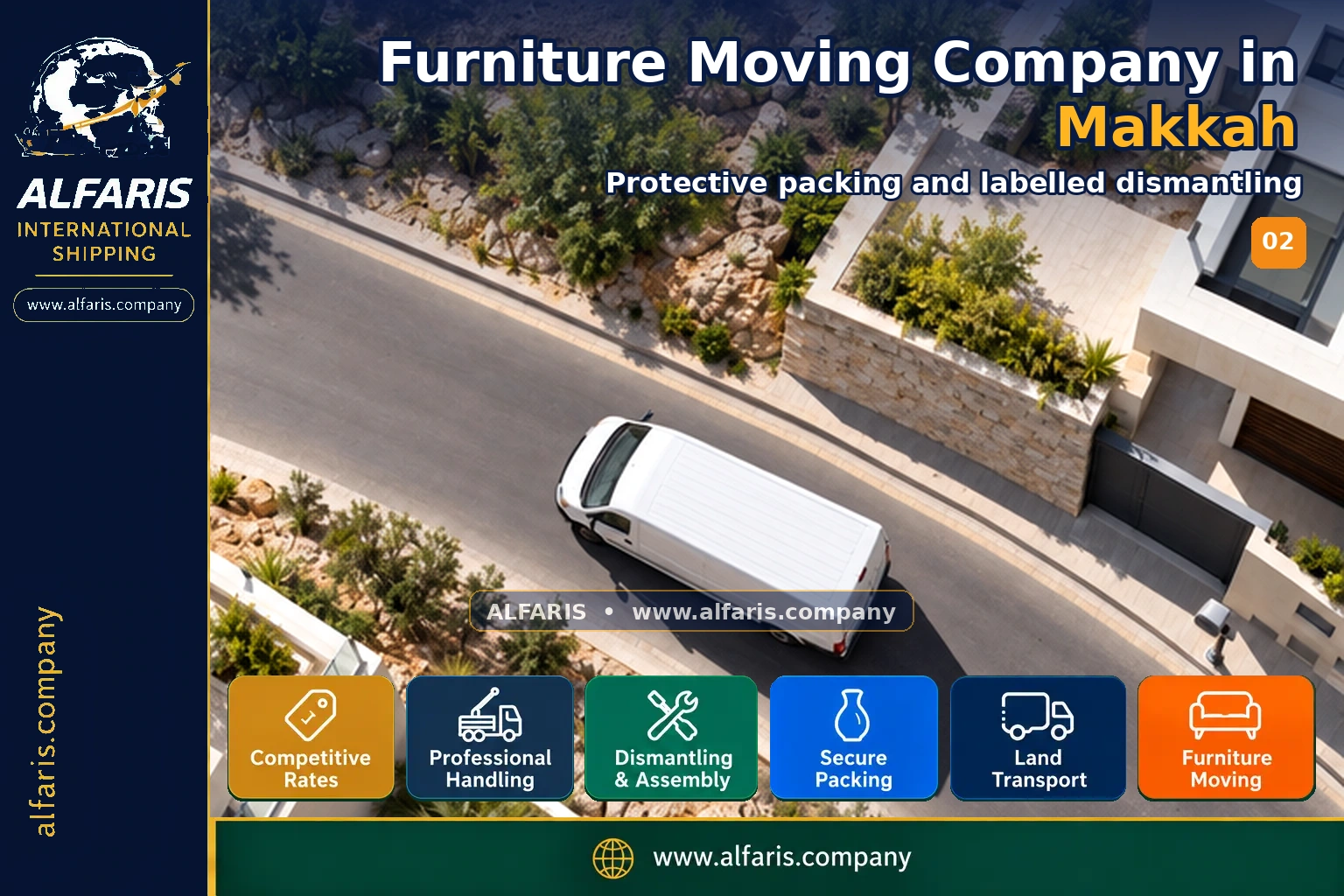 Furniture Moving Company in Makkah — Protective packing and labelled dismantling