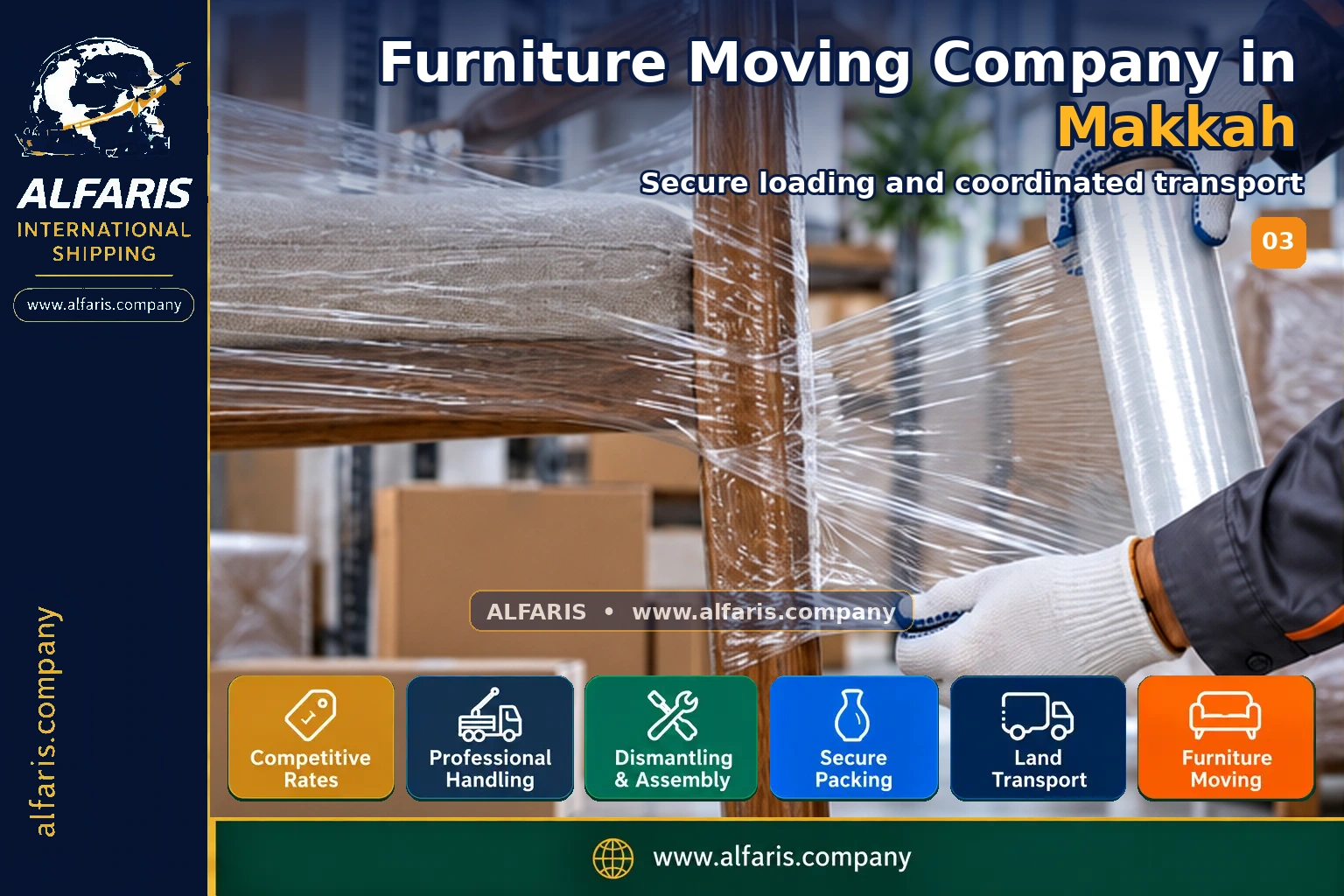 Furniture Moving Company in Makkah — Vehicle loading and route coordination