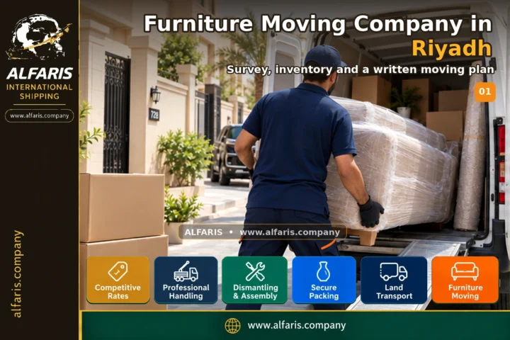 Furniture Moving Company in Riyadh — survey and planning