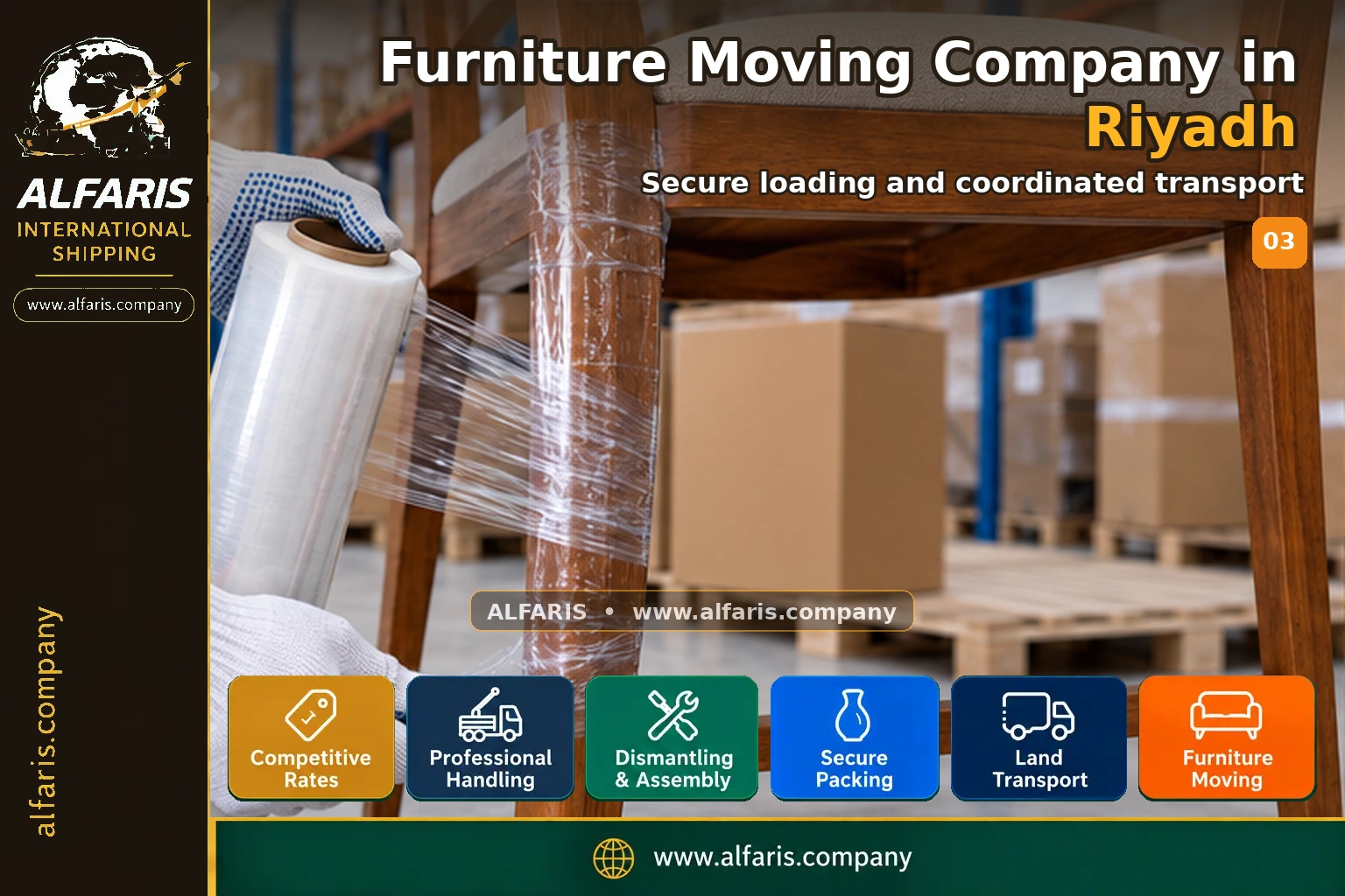 Furniture Moving Company in Riyadh — Vehicle loading and route coordination Furniture Moving Company in Riyadh — Vehicle loading and route coordination