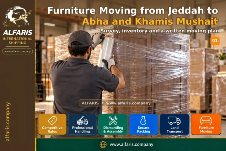 Furniture Moving from Jeddah to Abha and Khamis Mushait — survey and planning