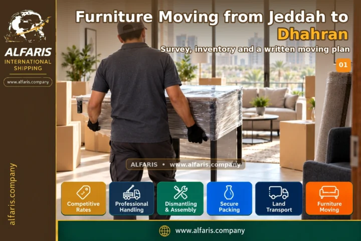 Furniture Moving from Jeddah to Dhahran — survey and planning