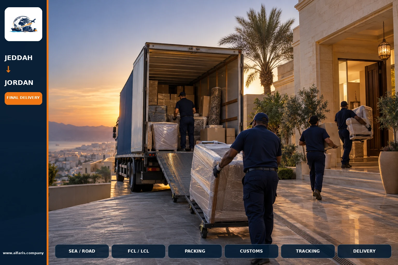Delivery of shipments in Jordan Delivery of shipments in Jordan