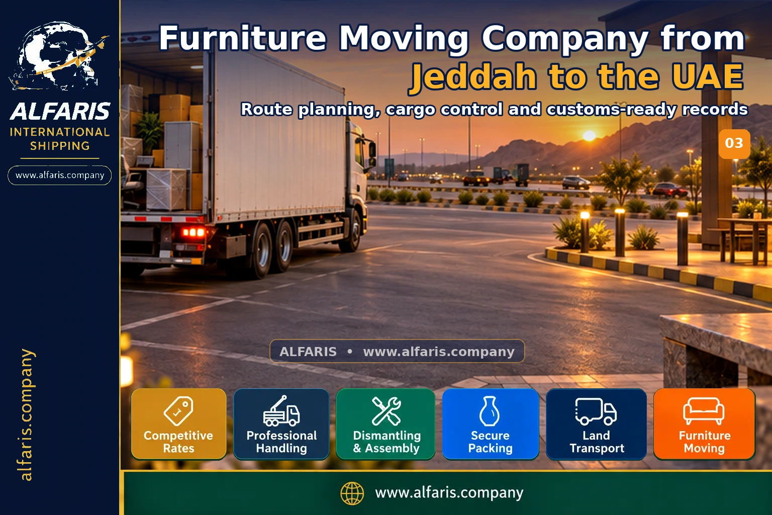 Furniture packaging for shipping to the UAE