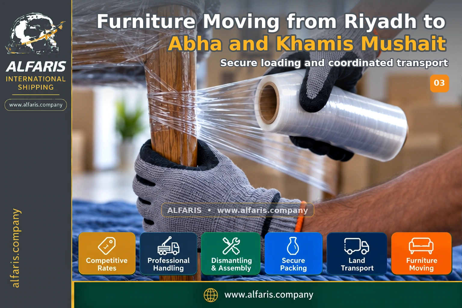 Furniture Moving from Riyadh to Abha and Khamis Mushait — Vehicle loading and route coordination
