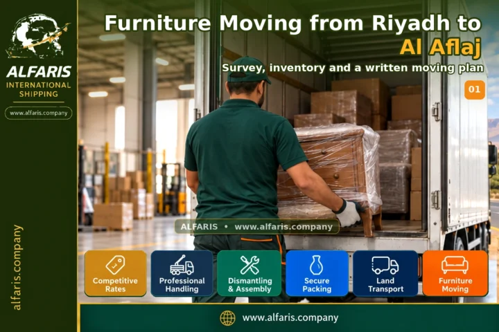 Furniture Moving from Riyadh to Al Aflaj — survey and planning