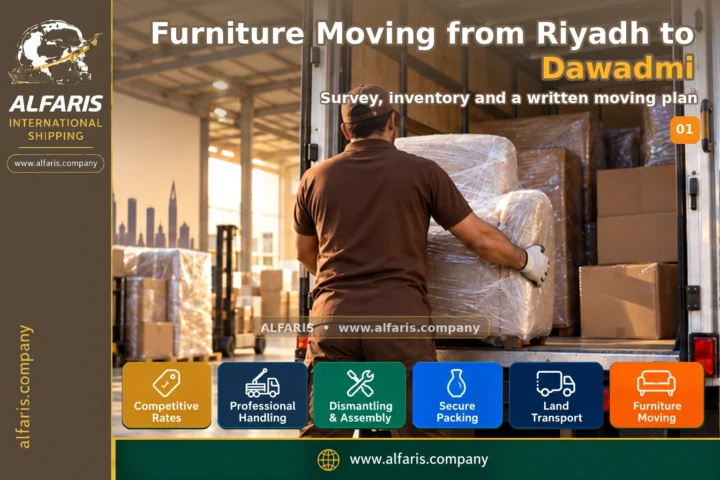 Furniture Moving from Riyadh to Dawadmi — survey and planning