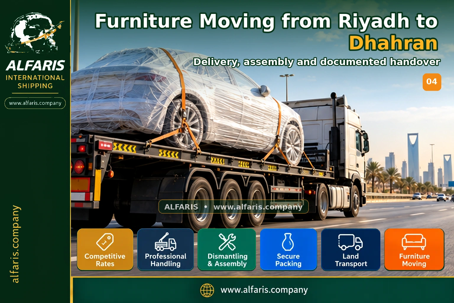 Furniture Moving from Riyadh to Dhahran — Delivery, assembly and documented handover