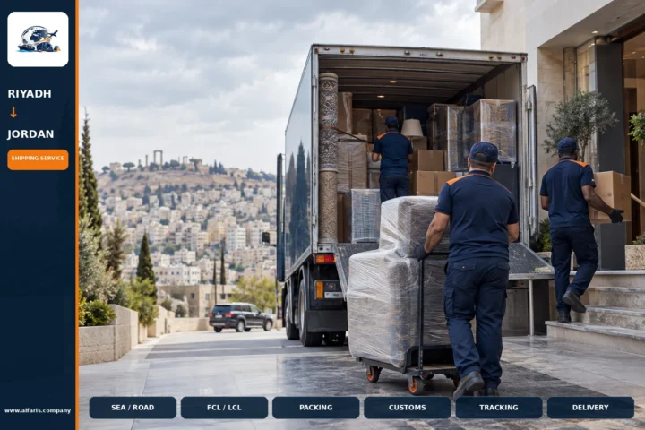 Furniture moving from riyadh to jordan — service overview