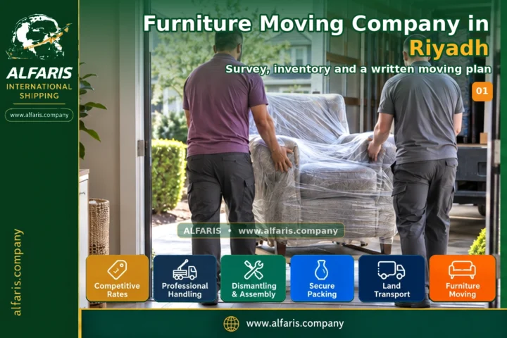 Furniture Moving Company in Riyadh — survey and planning