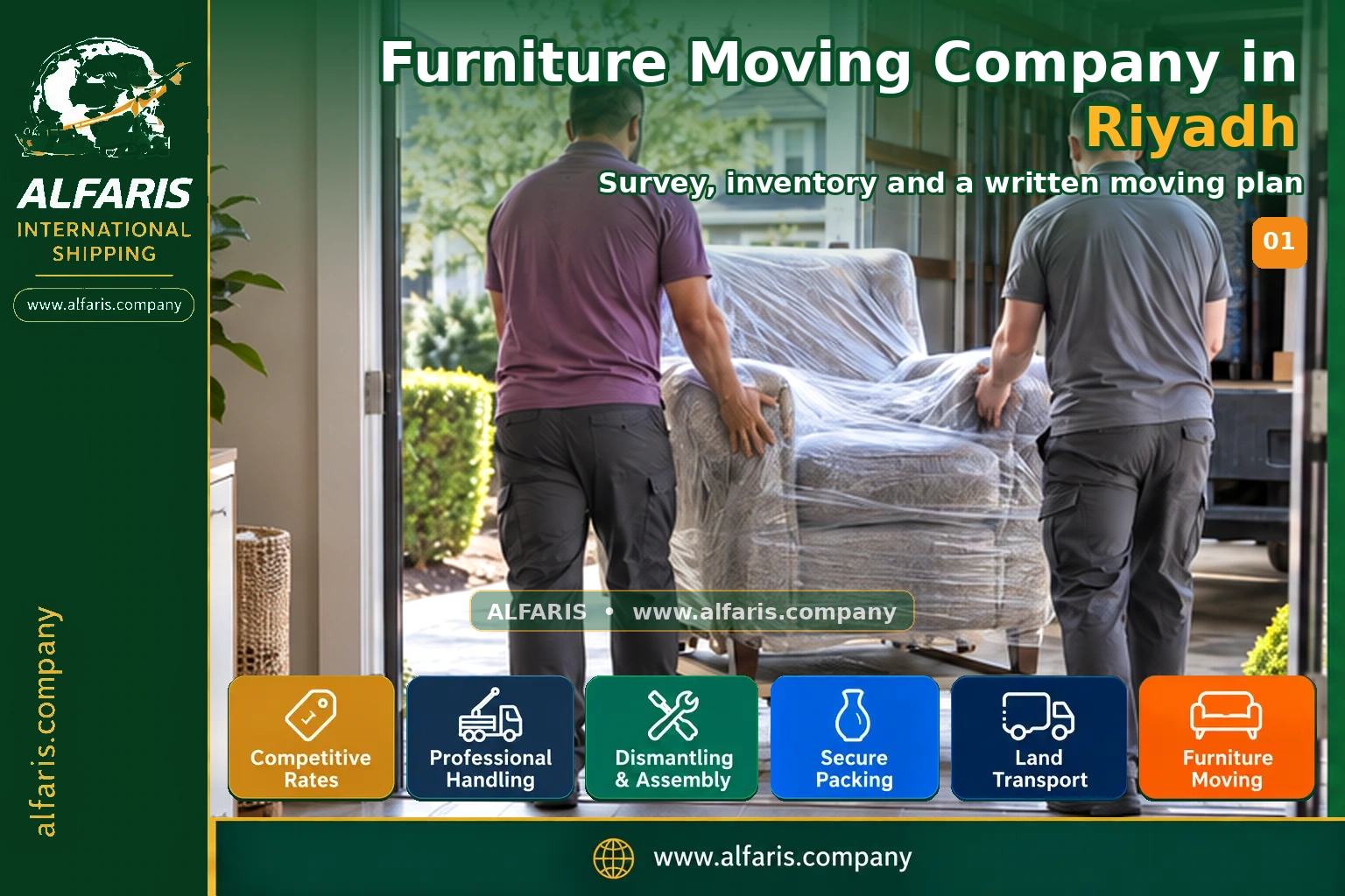 Furniture Moving Company in Riyadh — Survey and inventory planning Furniture Moving Company in Riyadh — Survey and inventory planning