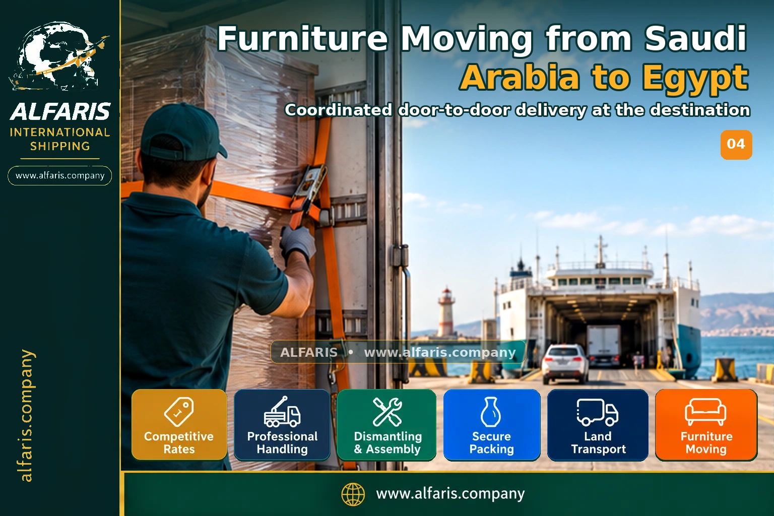 Delivery of shipments in Egypt