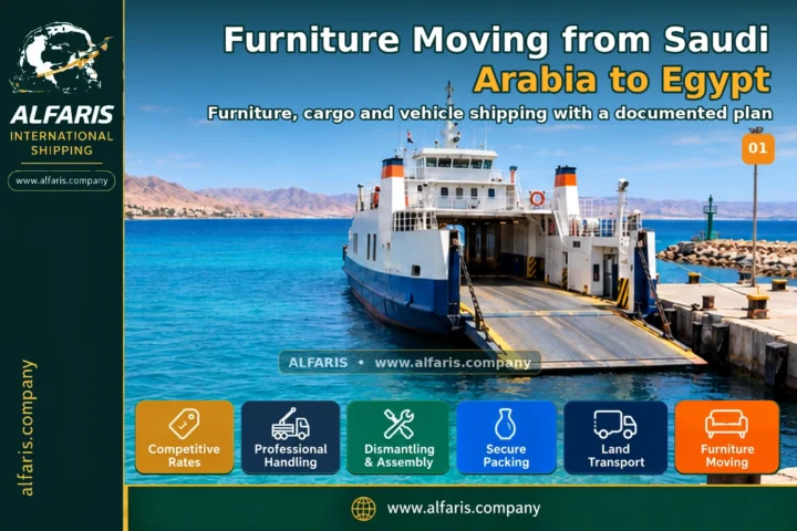 Furniture shipping from saudi arabia to egypt — service overview