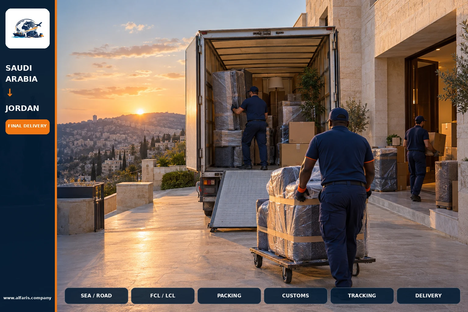 Delivery of shipments in Jordan Delivery of shipments in Jordan
