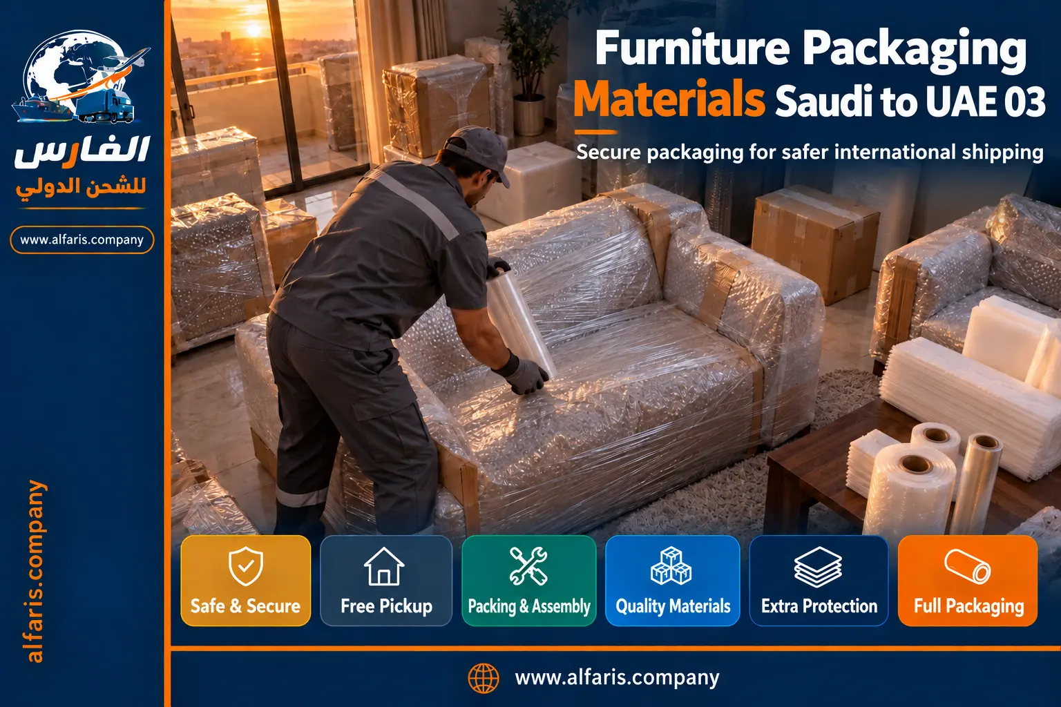 furniture packaging materials saudi to uae 03