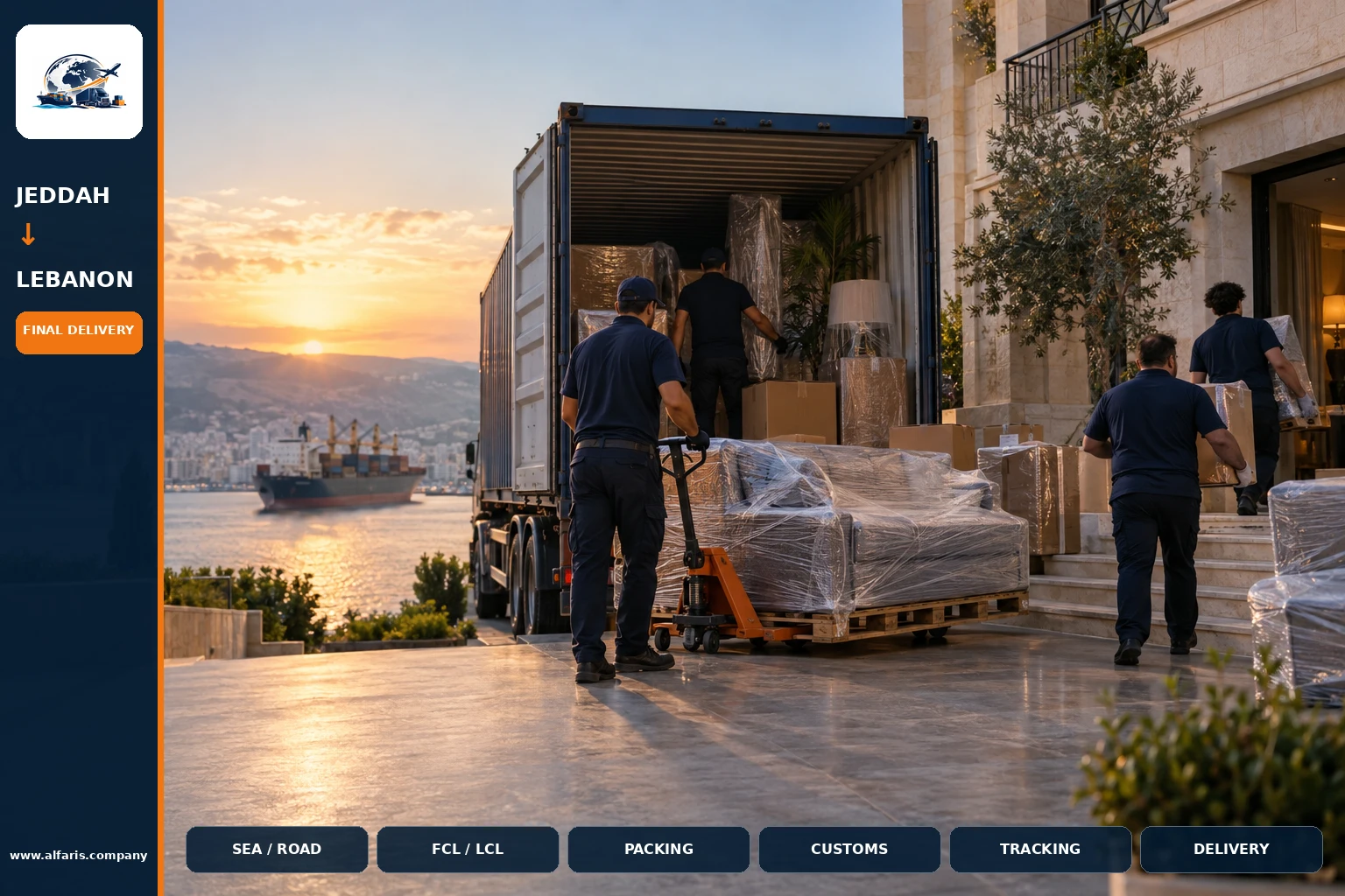 Delivery of shipments in Lebanon