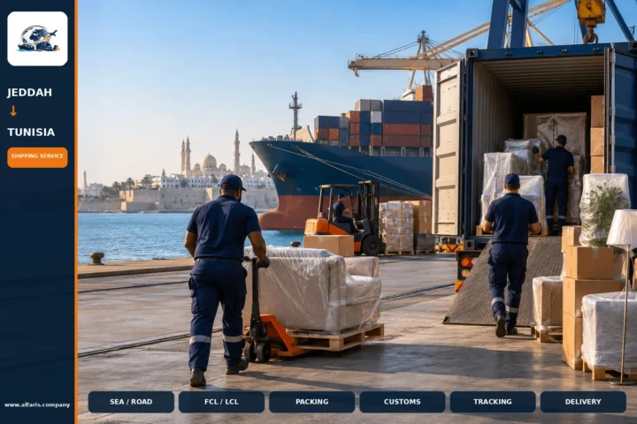 Furniture shipping from jeddah to tunisia — service overview