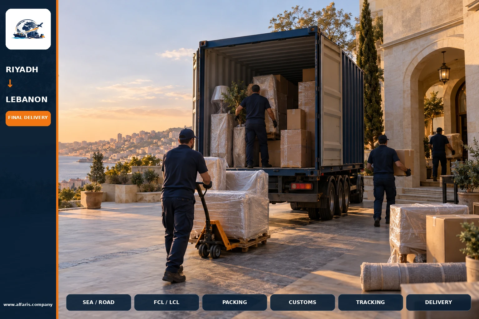 Delivery of shipments in Lebanon