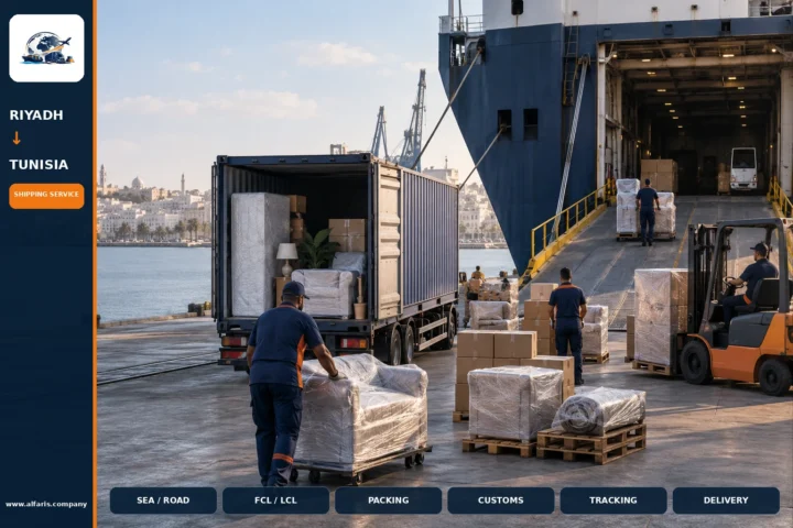 Furniture shipping from riyadh to tunisia — service overview
