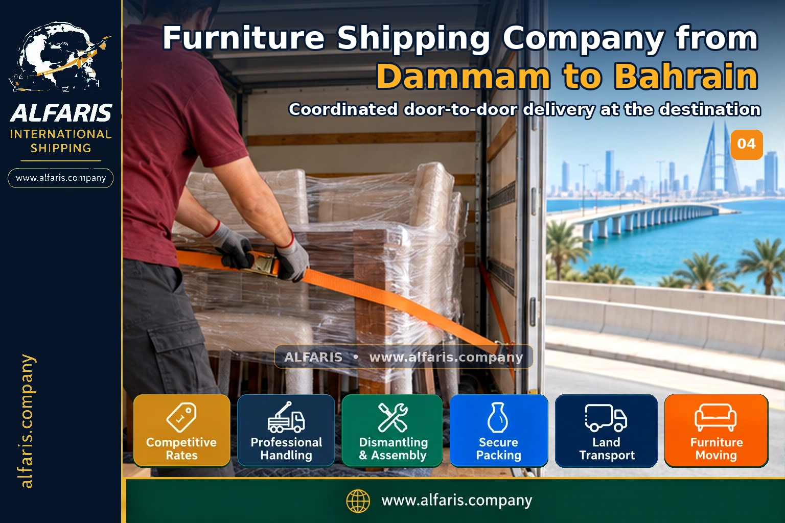 Delivery of shipments in Bahrain