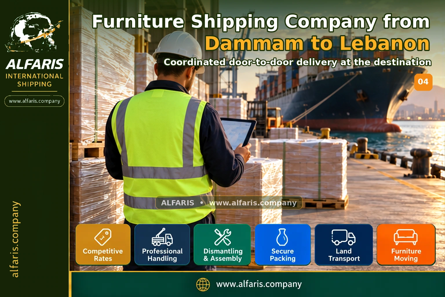 Delivery of shipments in Lebanon