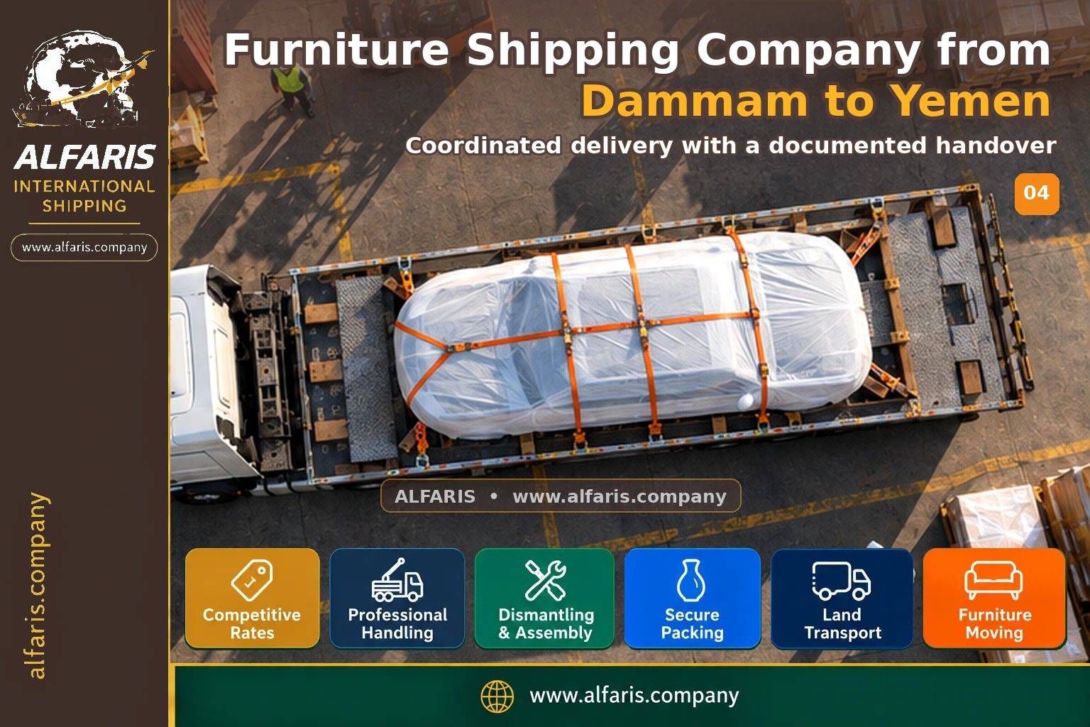 Delivery of shipments in Yemen