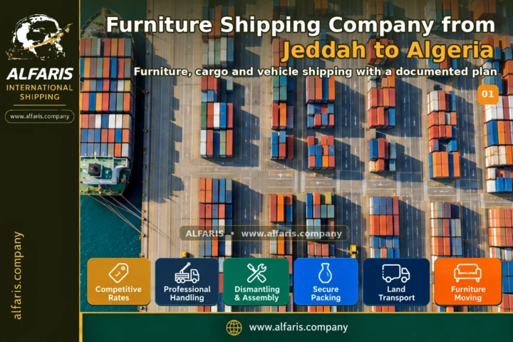 Furniture shipping from jeddah to algeria — service overview
