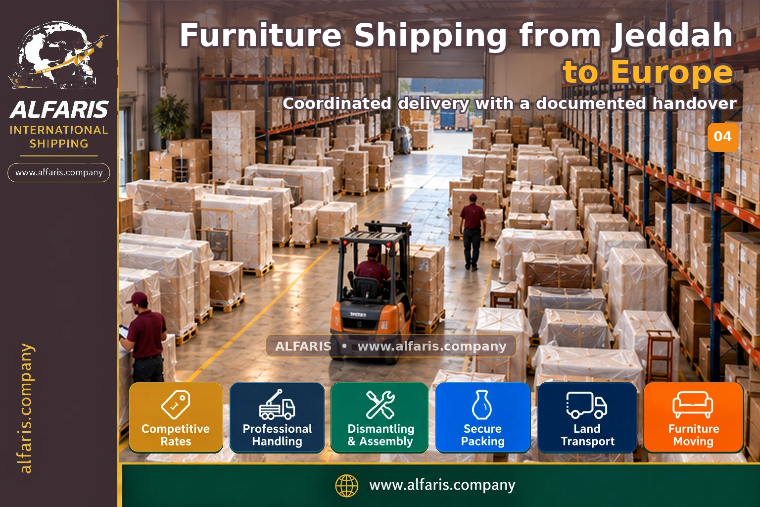 Delivery of shipments in Europe