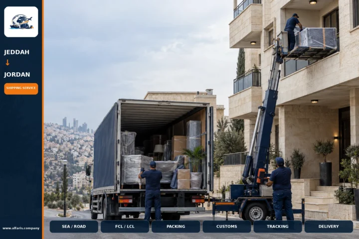 Furniture shipping from jeddah to jordan — service overview