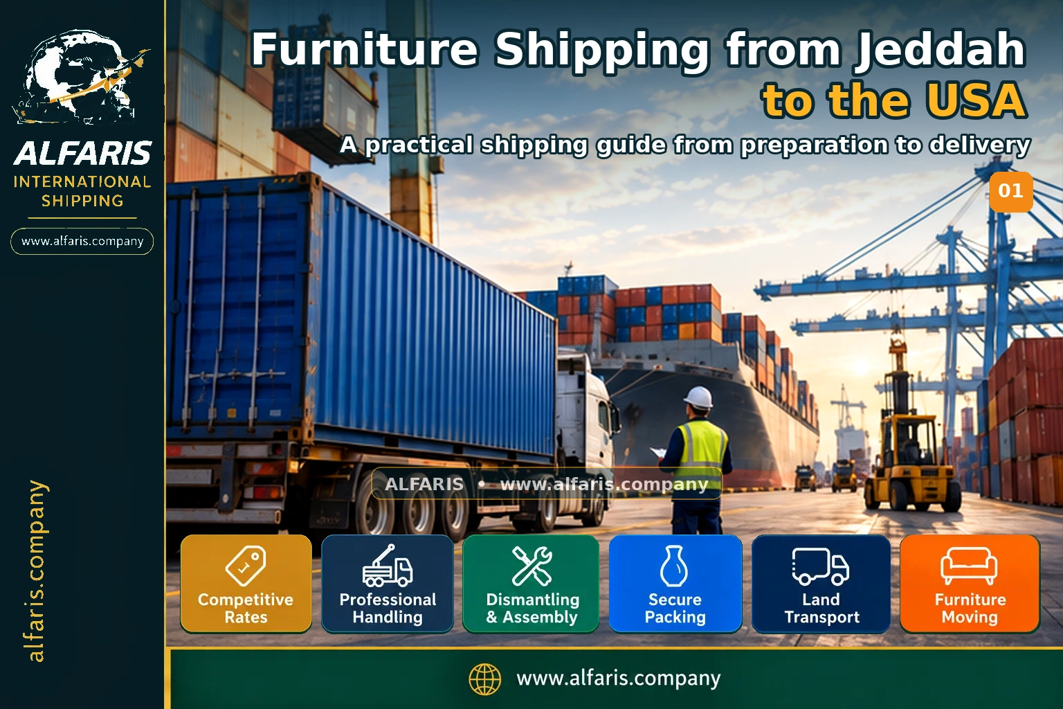Shipping from Jeddah to the United States with Alfaris Shipping from Jeddah to the United States with Alfaris