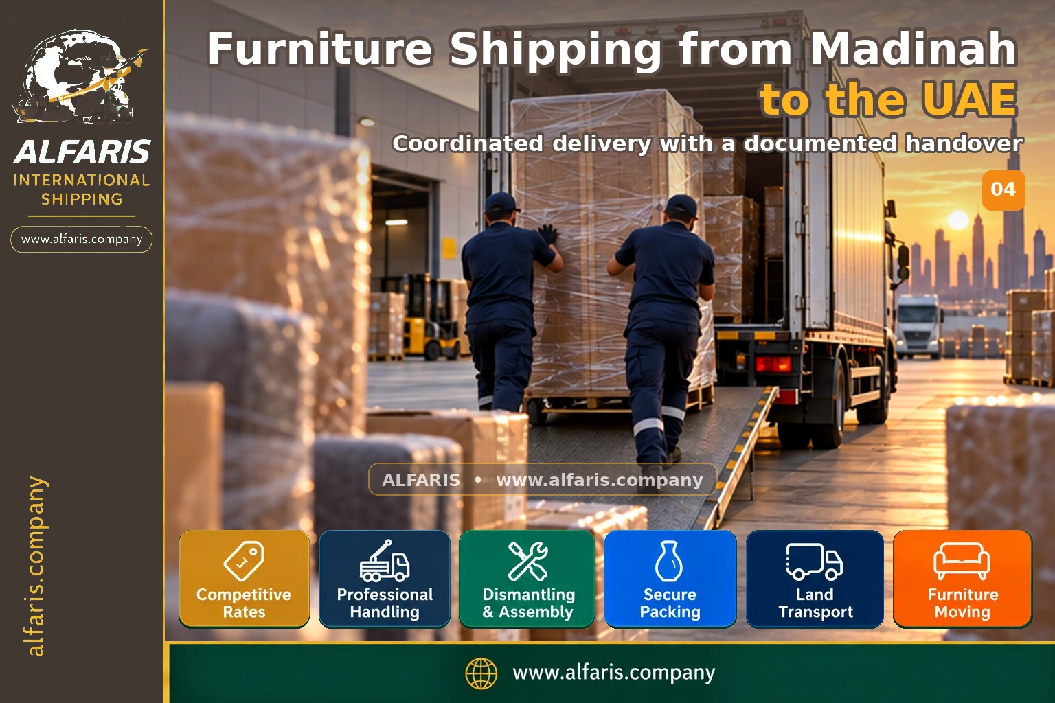 Delivery of shipments in the UAE