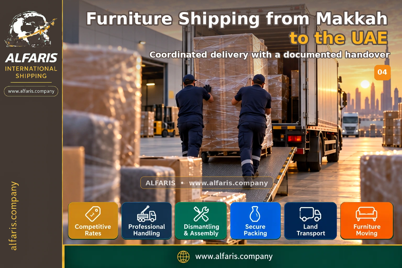 Delivery of shipments in the UAE