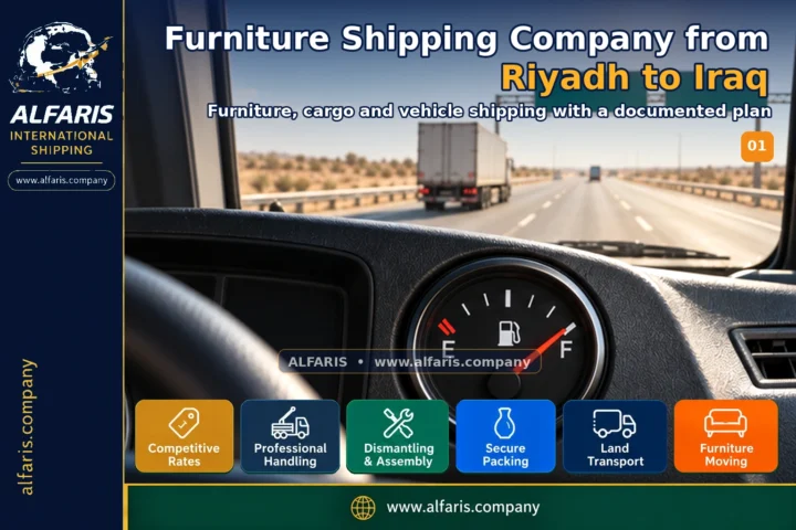 Furniture shipping from riyadh to iraq — service overview